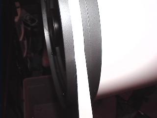 laying first band of tape